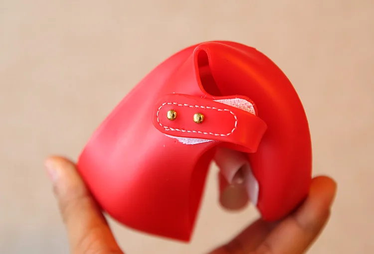 Larger size classic bow knot design kids girls mini melissa sandals