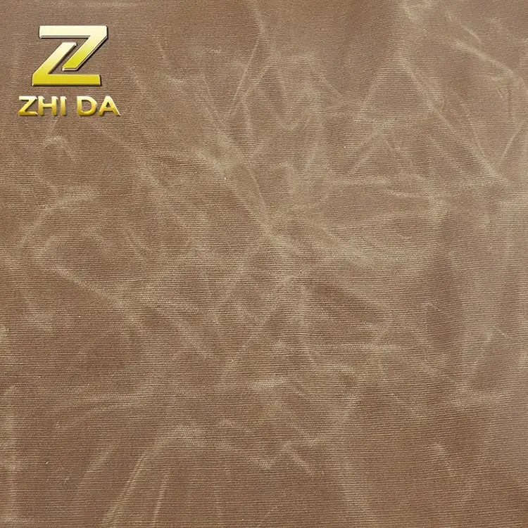 China waxed fabric factory 8oz cotton paraffin waxed breathable waterproof fabric for waxed canvas roll top backpack