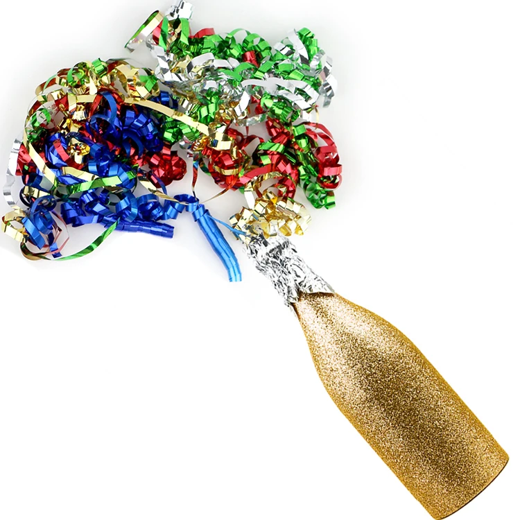  Boomwow новый дизайн бутылка для шампанского конфетти пушки праздничные попперы свадебной вечеринки