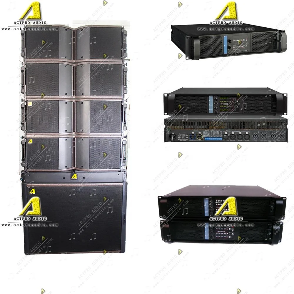 KR208 subwoofer passive with amplifier and  Speaker cable