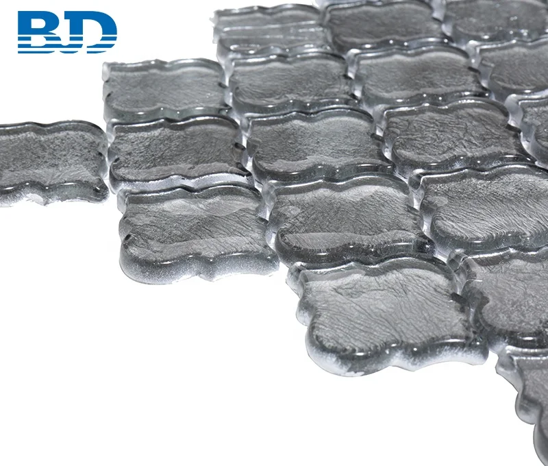 Wall Art Mural Antique Gold Lantern Mosaic Tile Glass