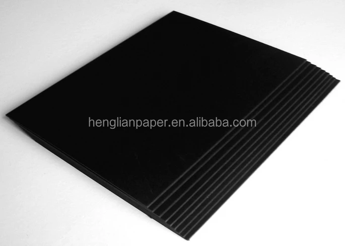 Premium quality Solid Black Paper,solid black paperboard