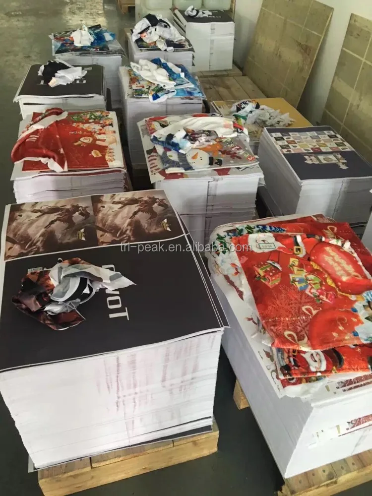 0.35usd/sheet 50*70 printed paper sublimation transfer paper