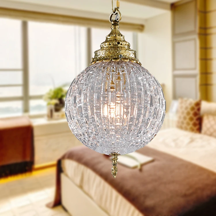 Modern Globe Pendant Light Crystal Chandelier for Restaurants Bars Lodgings Home Furnishings Blown Glass European Energy Saving