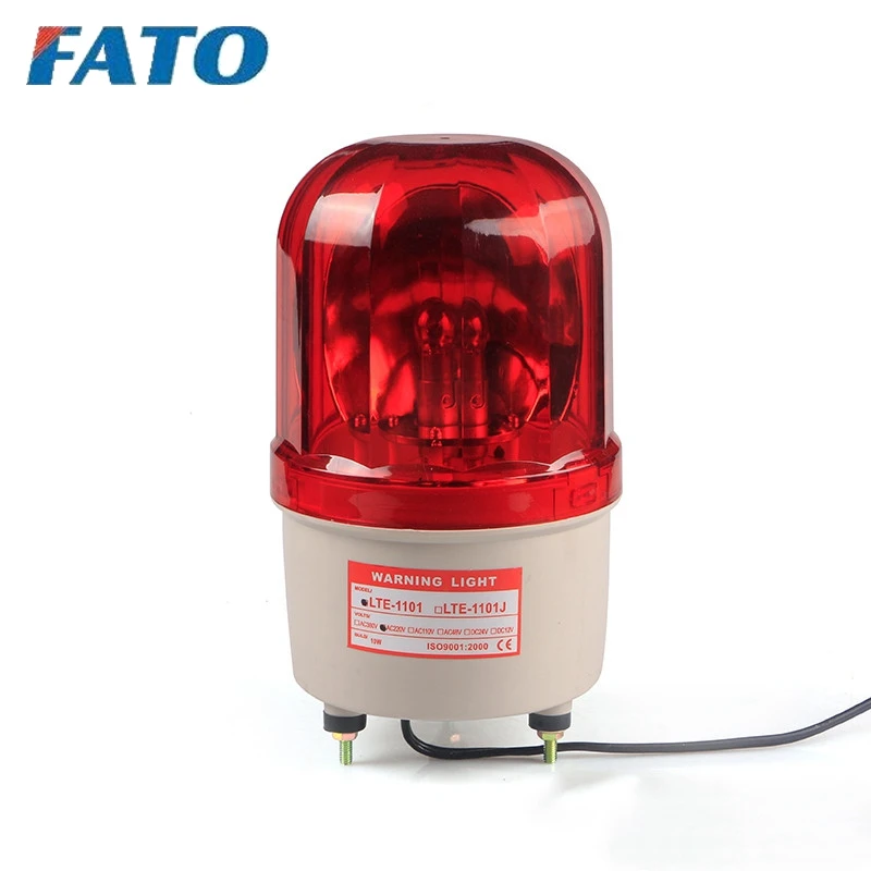 
FATO LTE-1101 12V 24V 110V 220V Revolving Rotary Warning Light,Rotator beacon solar auto flashing light 