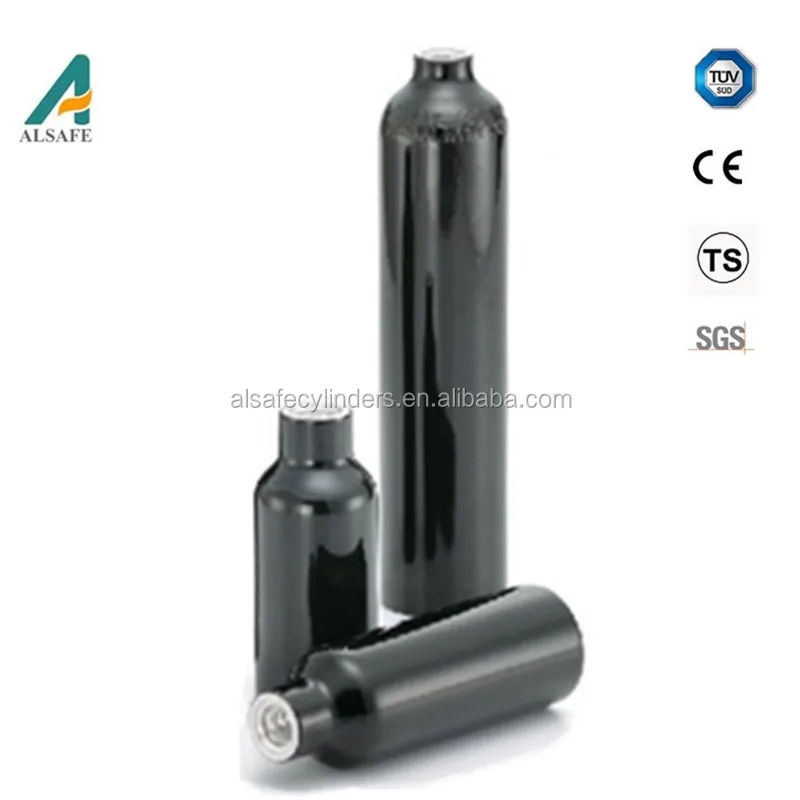 High pressure aluminum small industry o2  gas cylinder