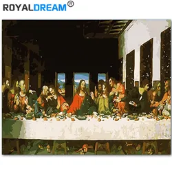 royaldream figure custom jesus canvas painting diy digital oil painting by numbers
