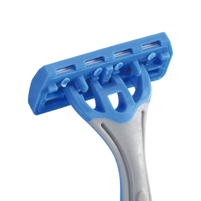 Factory Supply Wholesale Three Blades Manual Disposable Rubber Razor