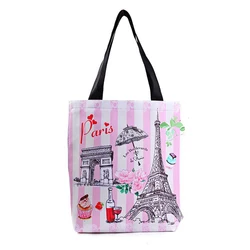 New Fashion Paris PVC Souvenir Tote Bags