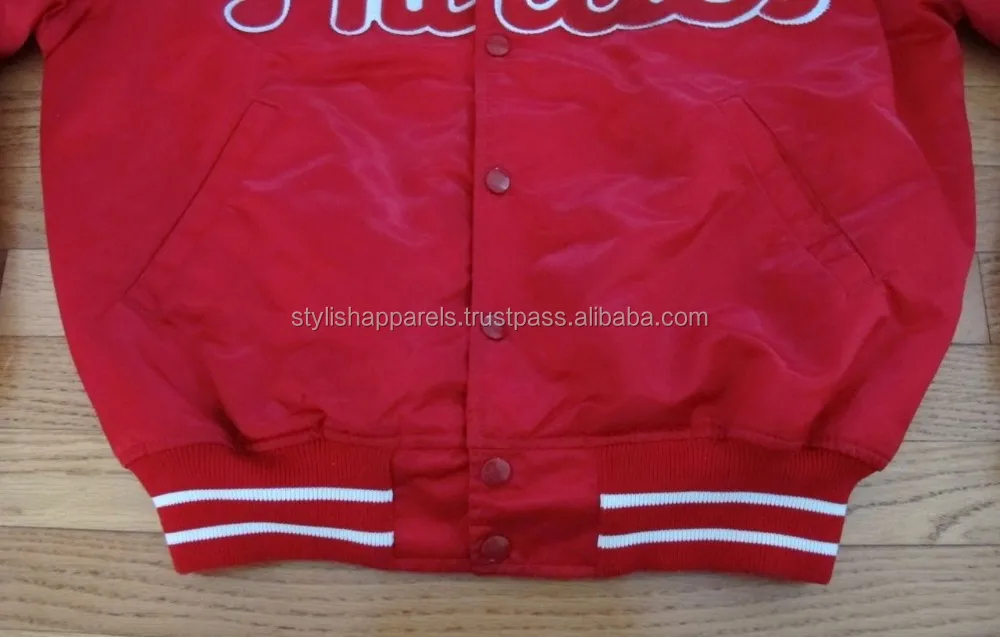 
Baseball varsity jackets, summer satin jackets / fashion satin nylon jacket 