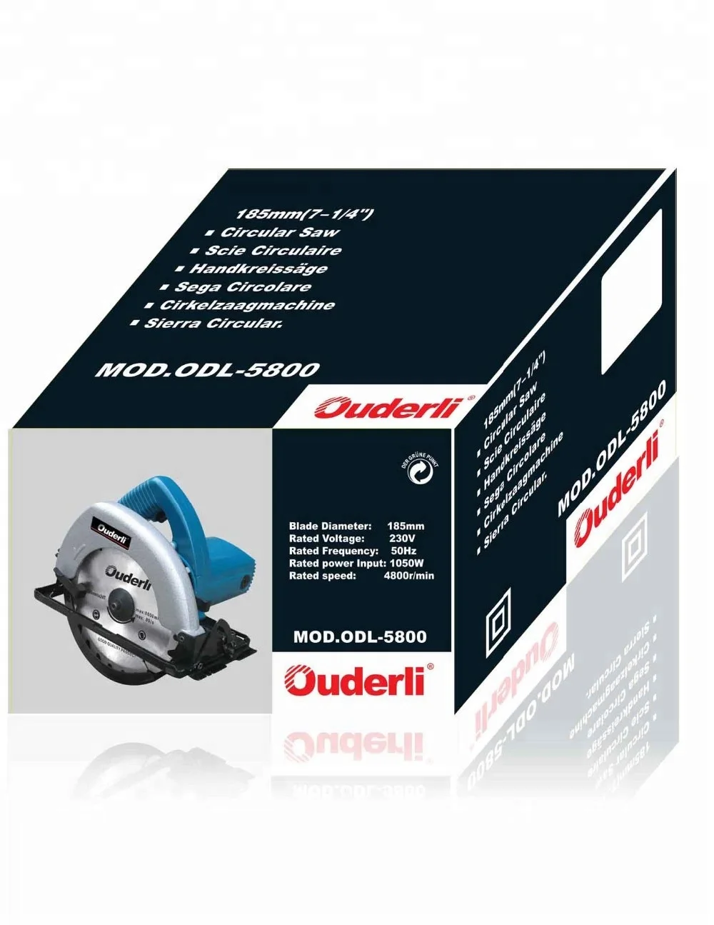 Ouderli brand Powerful Performance 1050W 185mm Electric Circular Saw