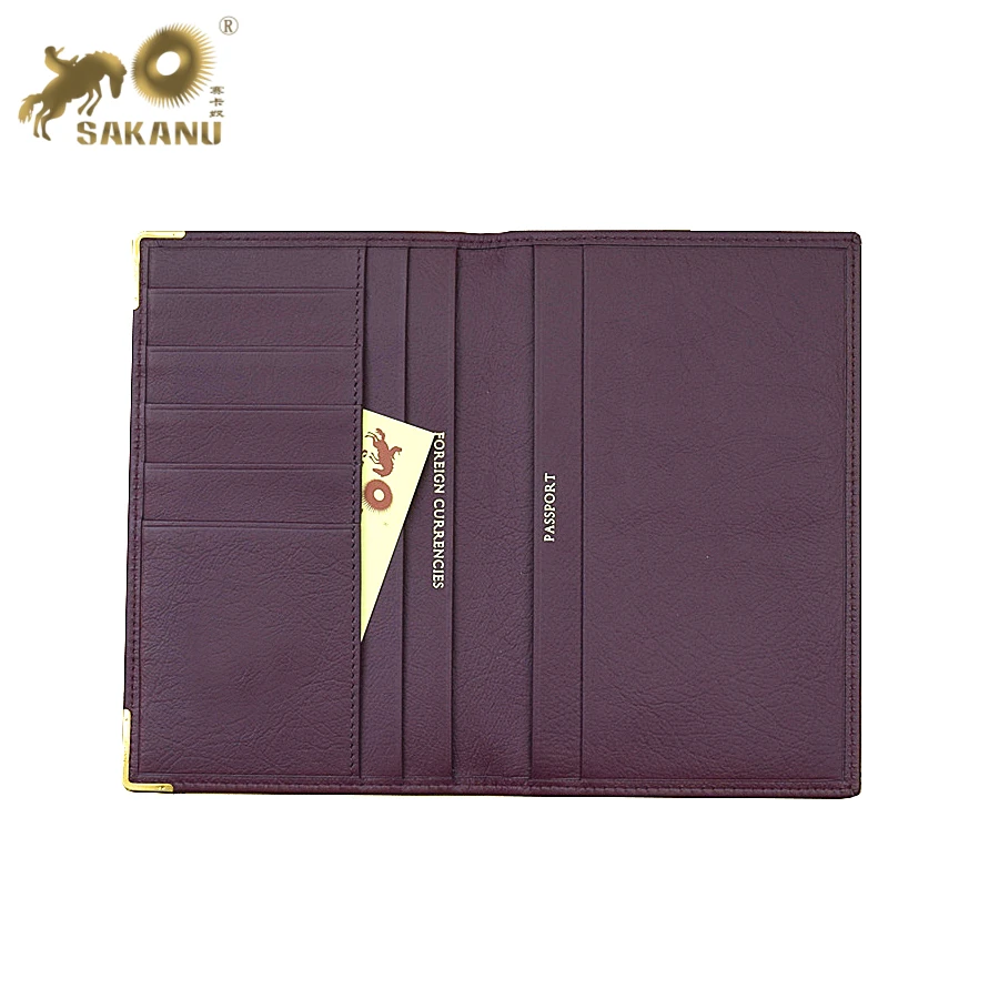 leather passport holder passport wallet with gift box