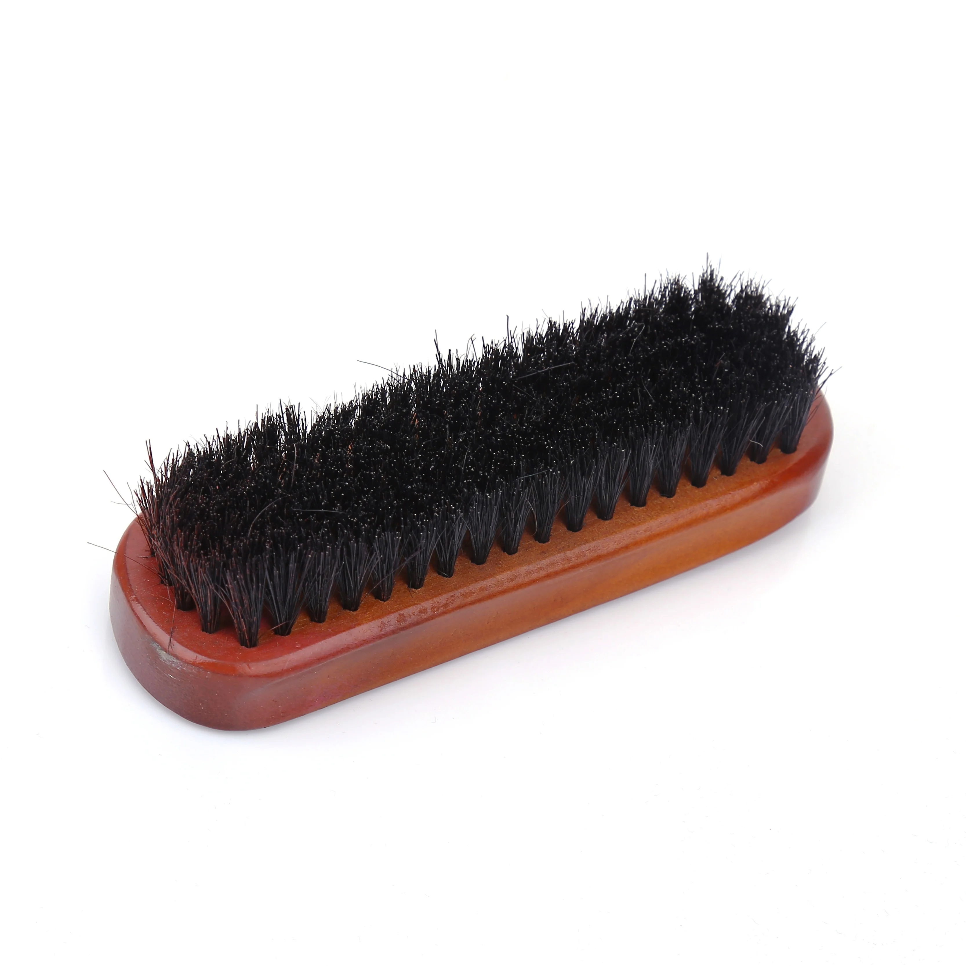 High quality custom suede horsehair shoe brush