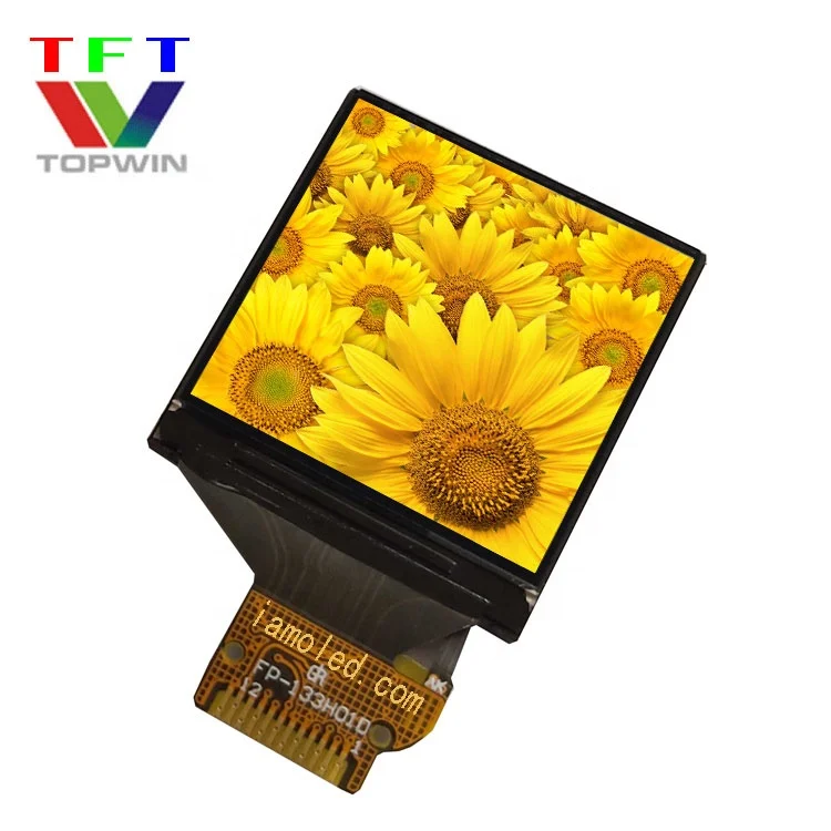 Topwin 1.3' 1.3inch 1.3 inch 240x240 pixels multi-color TW133TIG01 soldering type TFT-LCD display  4 SPI parallel Interface