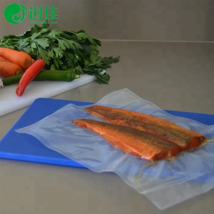 Vacuum Transparent Pressing Plastic Shrinkable Bag Frozen Fresh Pumped Food Vacuum Bag