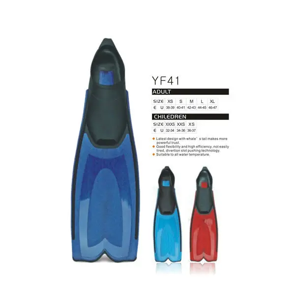 Full foot fins custom print diving fins for adult