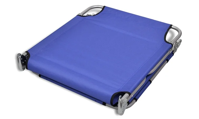 
Comfortable Folding Sun Lounger With Head Cushion and Adjustable backrest 