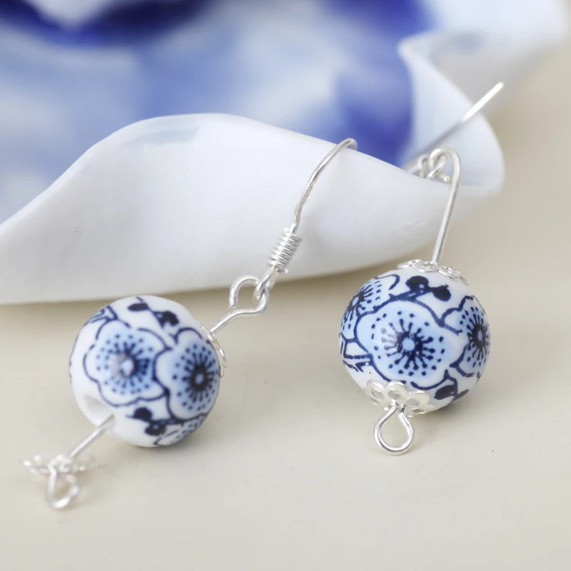 Горячая Распродажа 2018, керамические ювелирные изделия из бисера, Подвесные серьги
