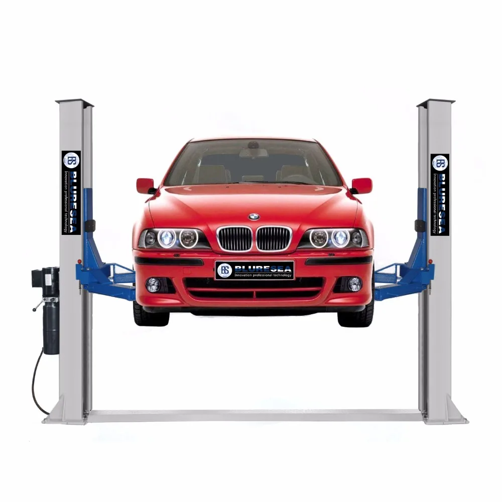 BLURESEA New Design in floor plate double cylinder hydraulic car lift for garage