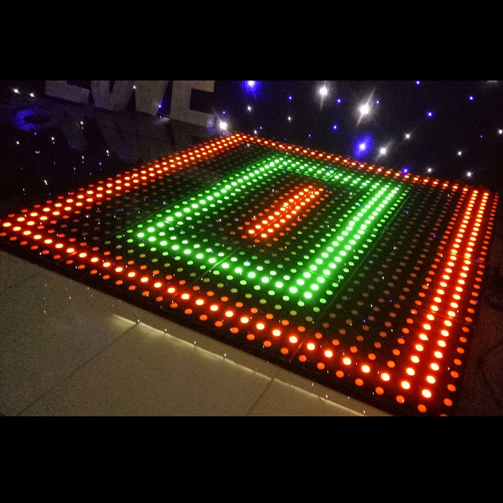 
CE rohs certificates P8 LED video dance floor display bar nightclub disco DMX led light source IP65 video led dancing floor 