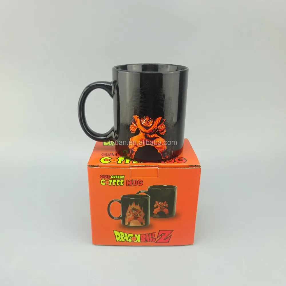 dragon ball z heat color changing coffee morphing mug