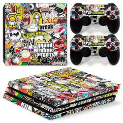 Wholesale Price Customized PVC Decal Cover Vinyl Skin Sticker For P S 4 Pro Console Controller OEM Decoration Skins