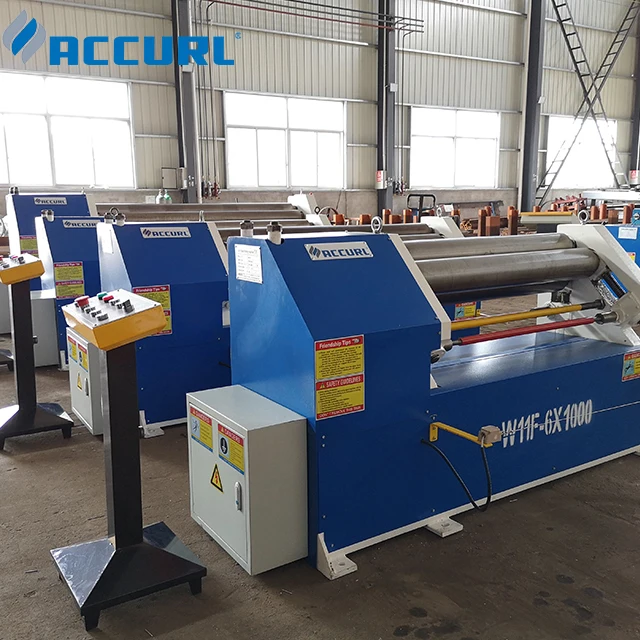 PLC гидравлический трубогиб с ПЛК 3 ролика изгиб машина завальцовки сталь гибка листового металла машины