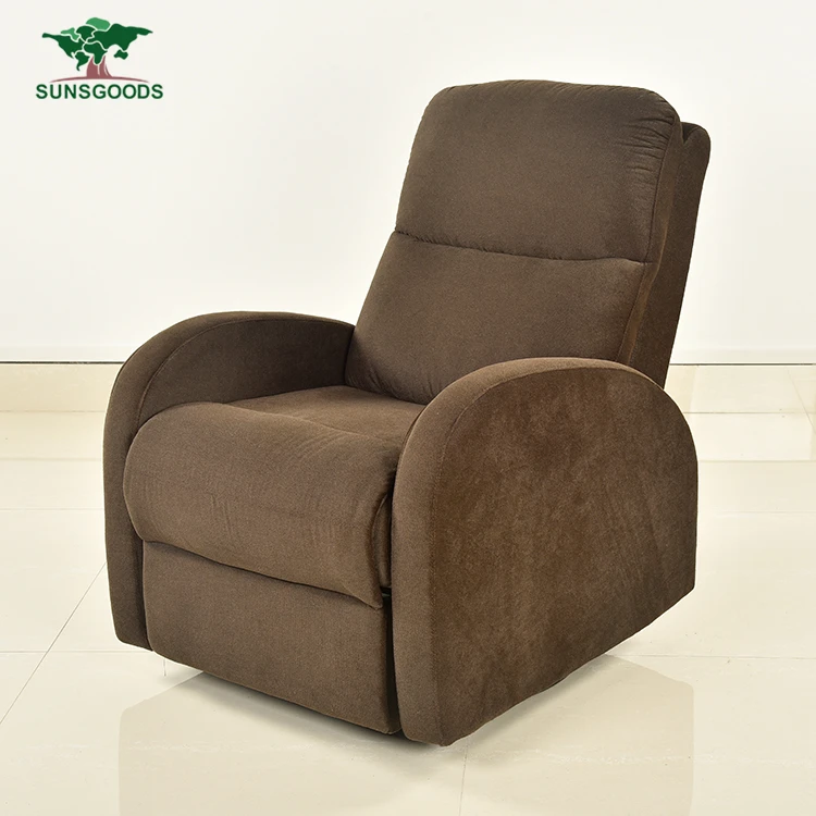 
B209a Modern furniture small manual relax couch seat swivel rocker single fabric cinema home theater sofa recliner chairs 