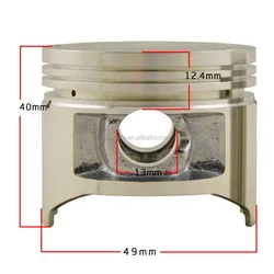 250CC STD 66MM PIN 19MM Aluminum Motorcycle Piston for HONDA CRM 250