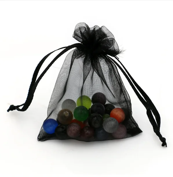 Mixed color Jewelry packaging Drawable Organza Bags 7x9cm Gift Bags & Pouches Packing bags
