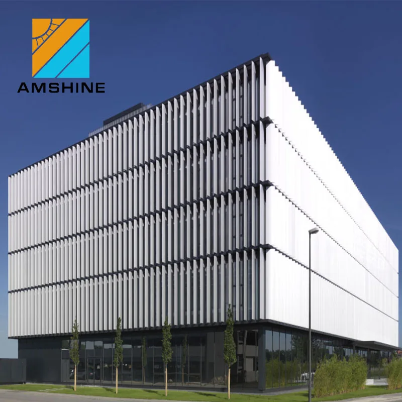 Sunproof automatic operating aerofoil building louvre