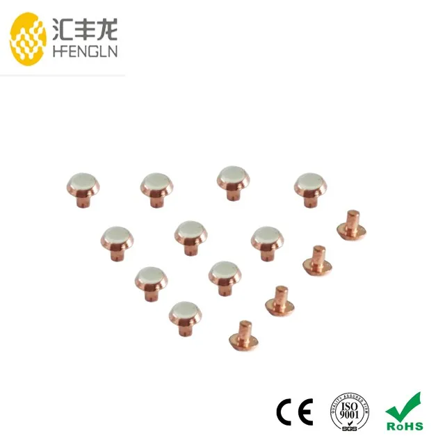 Silver Nickel Contact Rivet for Limit Micro Switch and Relay