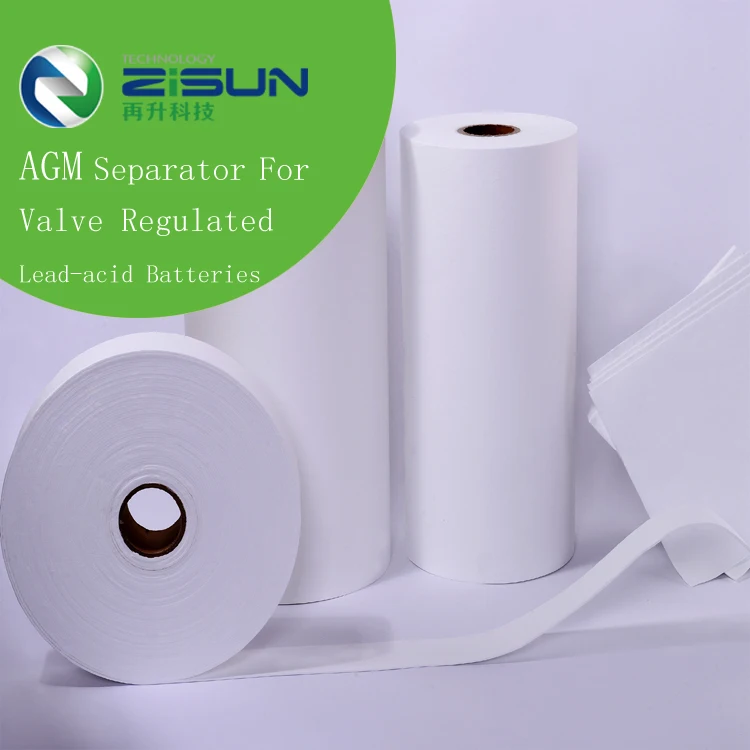 Glass Fiber Battery Separator In Roll Used Inlead Acid Battery