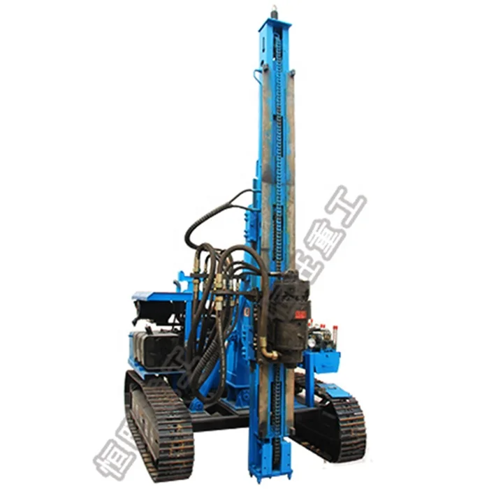 HENGWANG Crawler type hydraulic hammer pile driver solar ramming machine for solar project