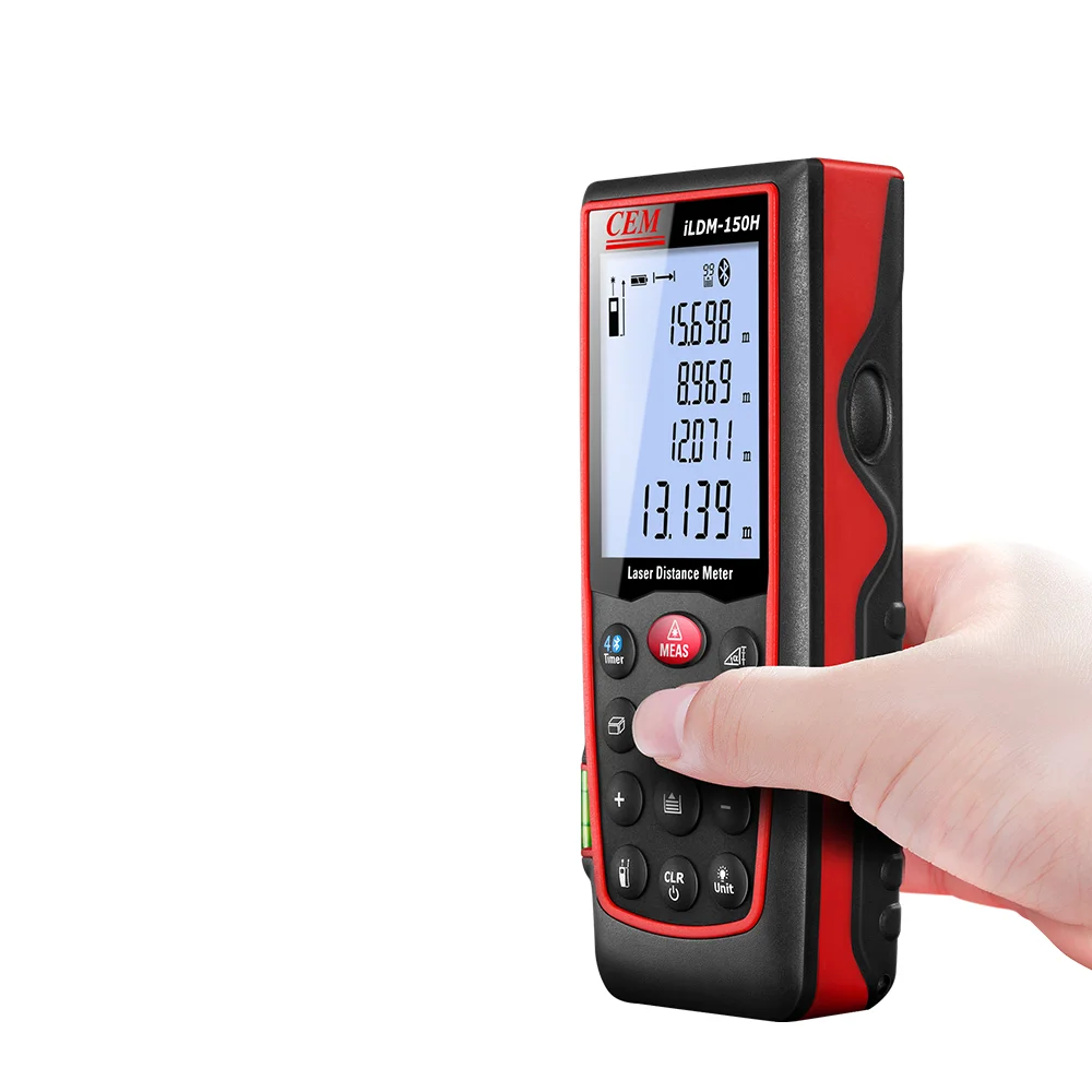 
CEM iLDM-150H Professional laser distance meter 150m bluetooth laser rangefinder 