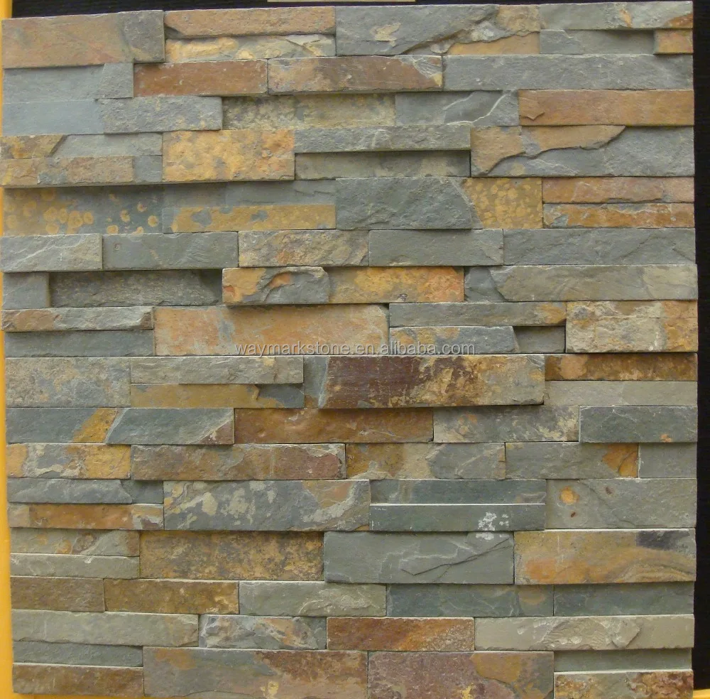 
factory sale classical multicolor natural slate cladding and stone panel WP-D20 