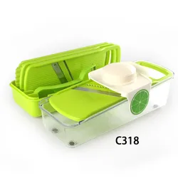 Plastic adjustable kitchen accessories magic vegetable fruit food slicer chopper cutter shredder grater
