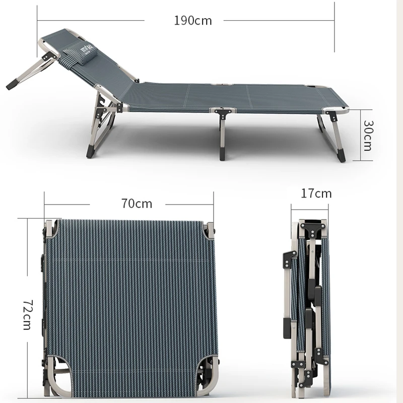 Hot sale  new design 3 folding bed metal frame for guest portable folding bed