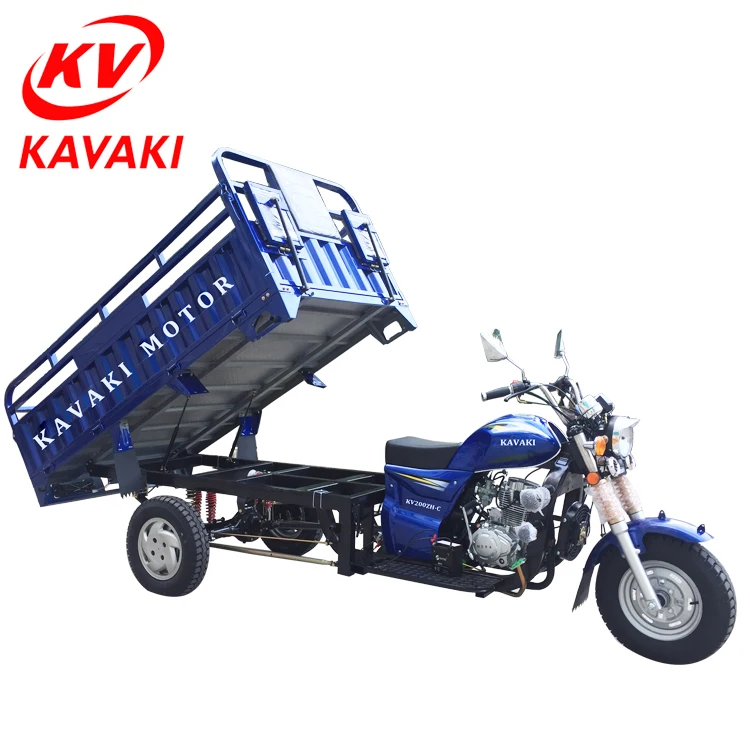 Gasoline Petrol Kavaki Tricycle 200CC Loading 1000kg For Cargo Transportation Export To Ghana Africa