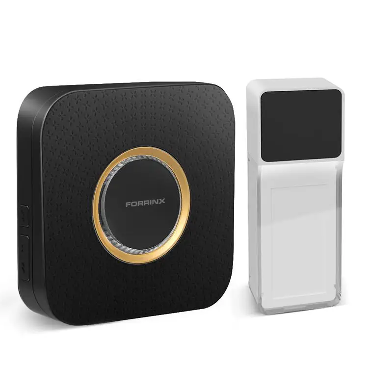 CE FCC UKCA certified wireless doorbell EU US AU UK plug-in for home retail store with 110dB loud volume door bells
