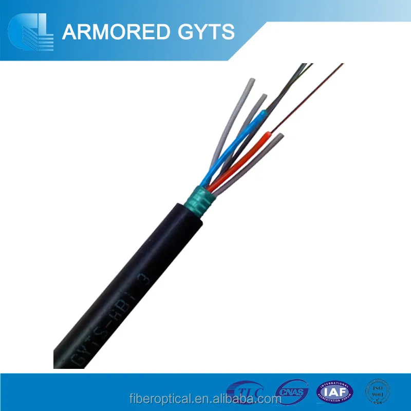 Gyts steel armored underground cable 100 core fiber optic cable