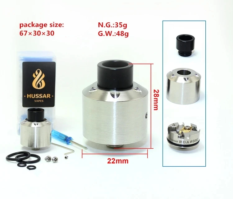 SXK 2018 1:1 копия испарителя hussar rda V1.0/электронная