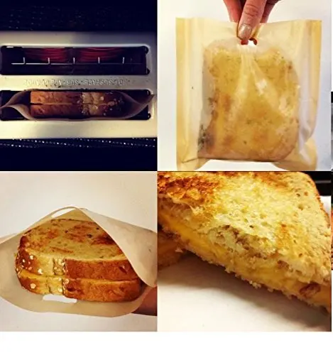 2 Упак. Мыть В Посудомоечной Машине Тостер Сумки для Жареные Сэндвичи С Сыром