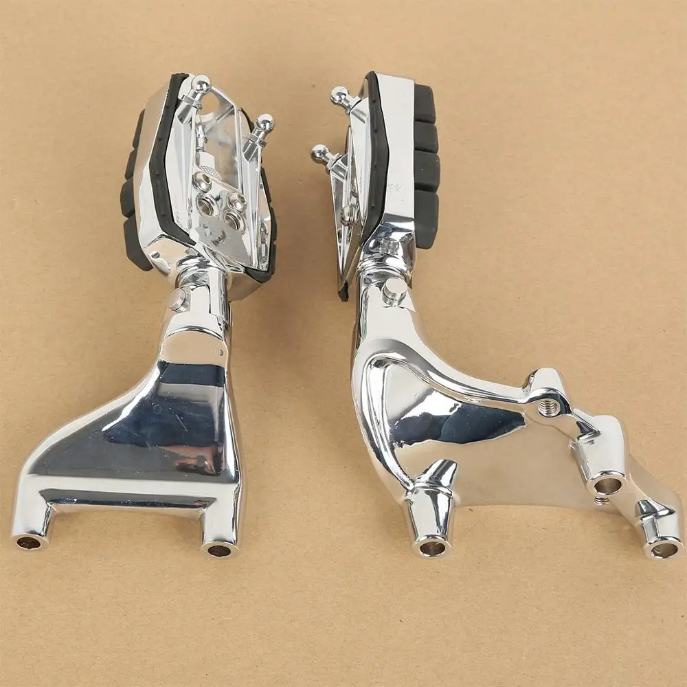 XF2103108-E  Skull Chrome Foot Pegs & Brackets For Harley Sportster XL883 XL1200 Iron 14-16