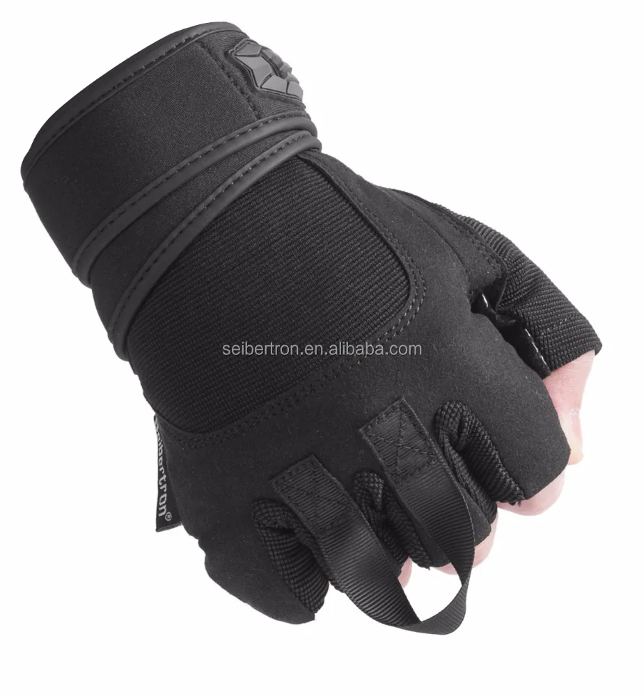 Seibertron J.S.S.T PRO 2.0 Padded Anti-Slip Silica Gel Grip Gloves for Gym Weight Lifting Training Fitness Cross Training