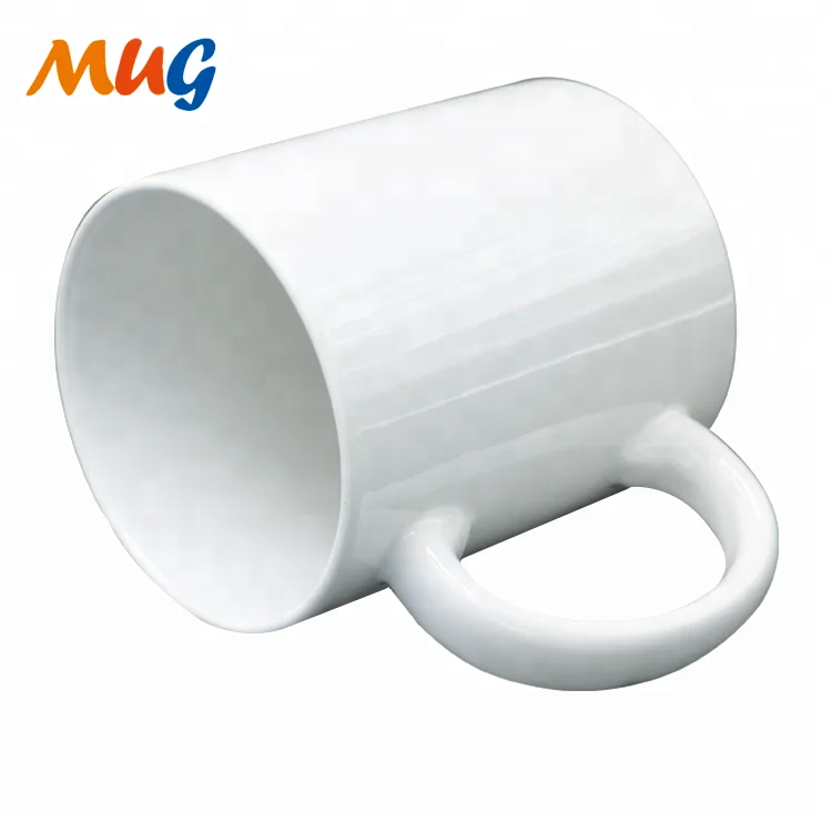 11oz white ceramic stock coffee mug