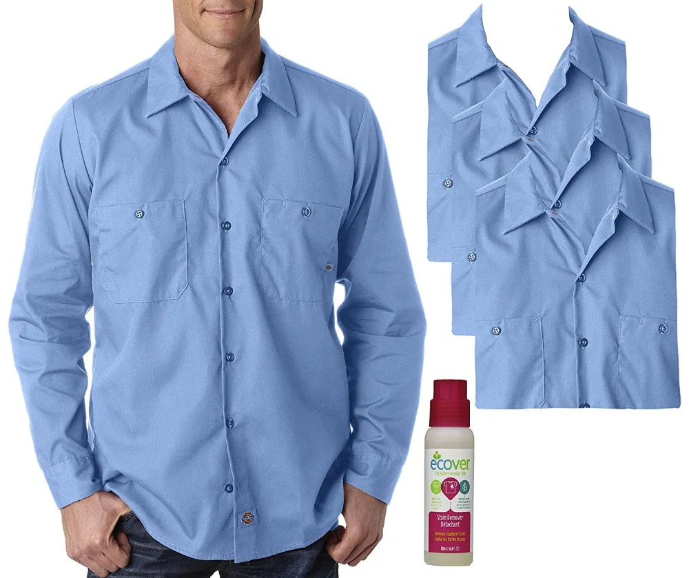 Custom Made Men Plain TC Polyester Cotton Corporate/office Uniform Work shirt