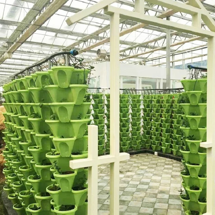 Strawberry Vertical Gardening Grow Tower Pots