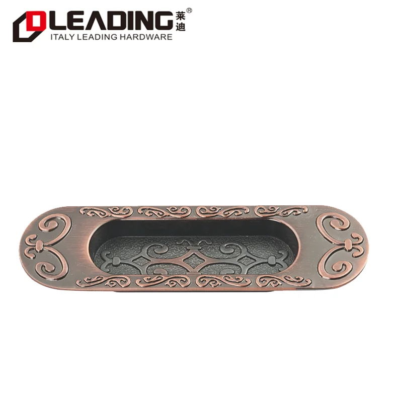 
R774 Vintage Antique Recessed Hidden Concealed Zinc Alloy Furniture Cabinet Drawer Handles Pulls 
