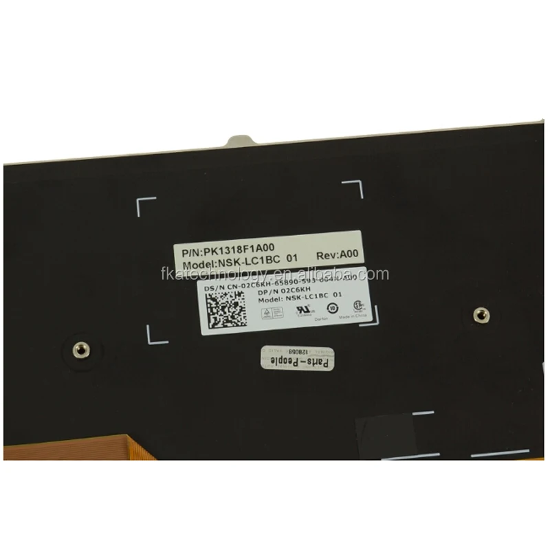 Original Keyboard For Alienware 17 R2 R3 Backlight Laptop Keyboard Assembly 2C6KH 02C6KH PK1318F1A00 NSK-LC1BC 01